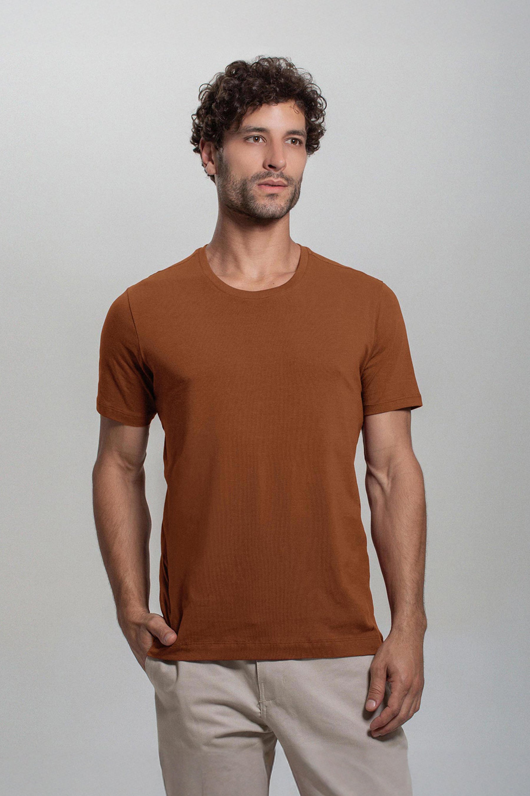 (KIT3) Camiseta Algodão Egípcio Gola C