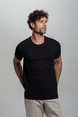 Camiseta Algodão Egípcio Gola C (18%OFF)