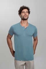 (KIT3) Henley Algodão Egípcio
