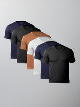 Kit 6 Camisetas Algodão Pima Gola C - Personalize