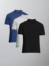 Kit 3 Camisas Polo Algodão Egípcio - Personalize