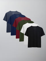 Kit 6 Camisetas HENLEY Algodão Egípcio - Personalize