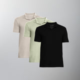 KIT 3 Camisas Polo Gola Cubana  - Personalize