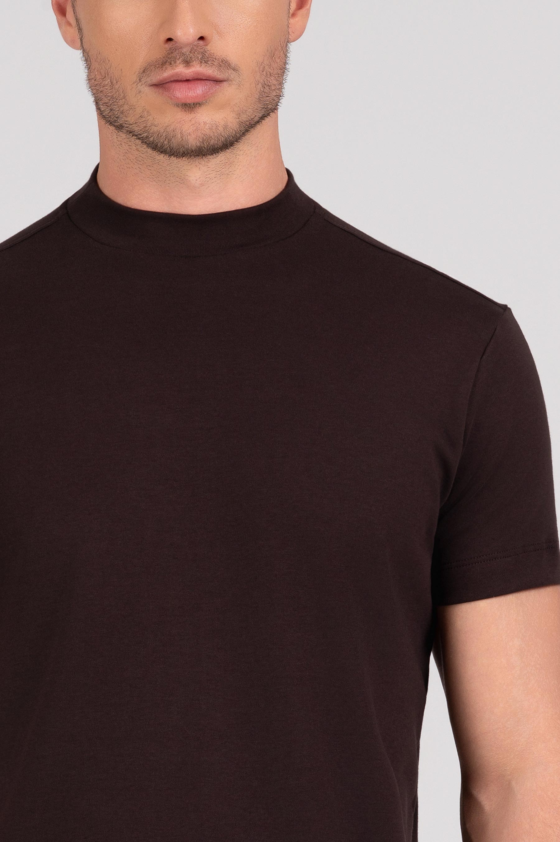 (KIT6) Camiseta Gola Alta Suedine Egípcio