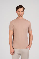 (KIT6) Camiseta Gola Alta Suedine Egípcio