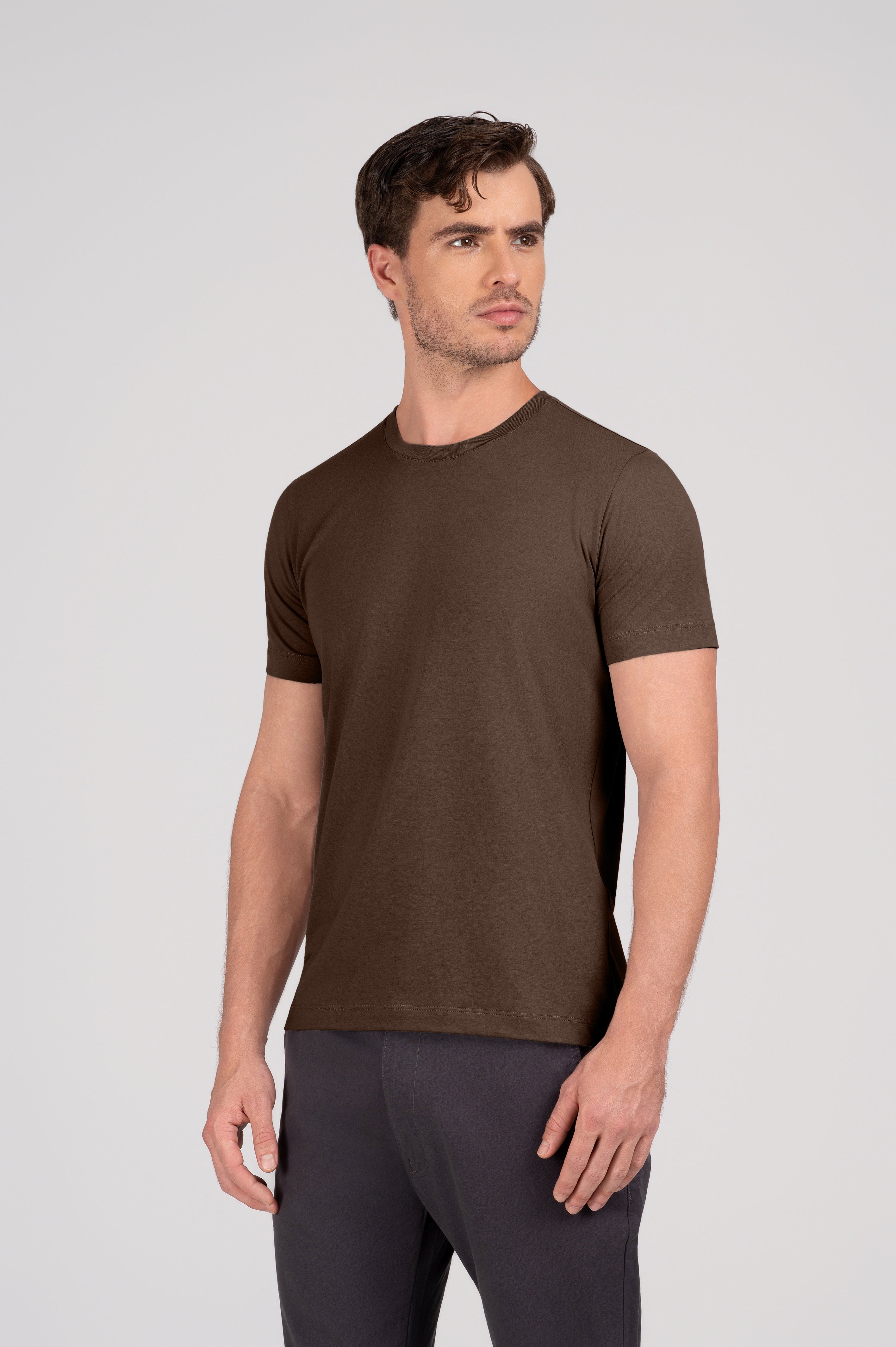 (KIT10) Camiseta Algodão Egípcio Gola C