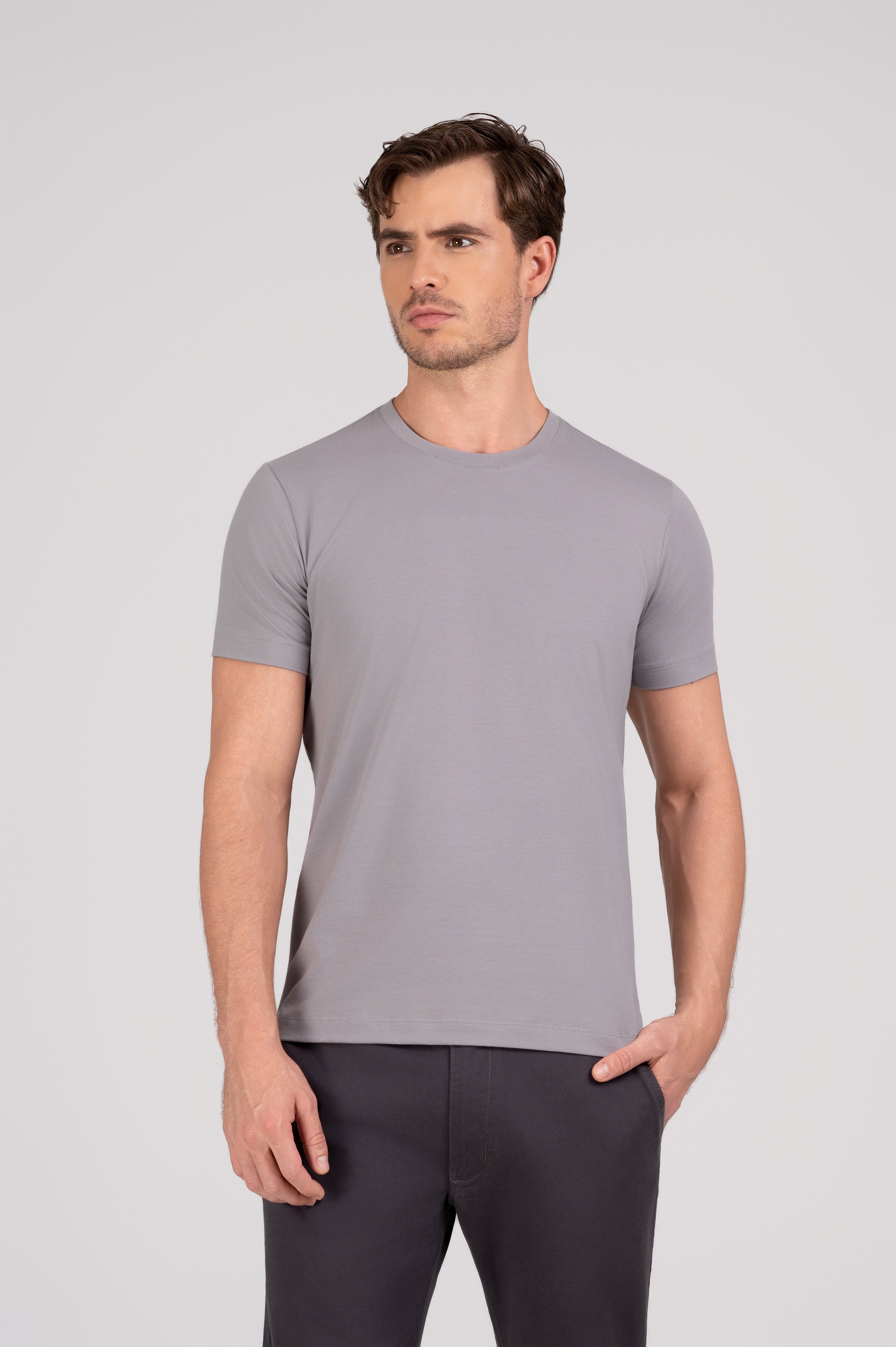 (KIT10) Camiseta Algodão Egípcio Gola C