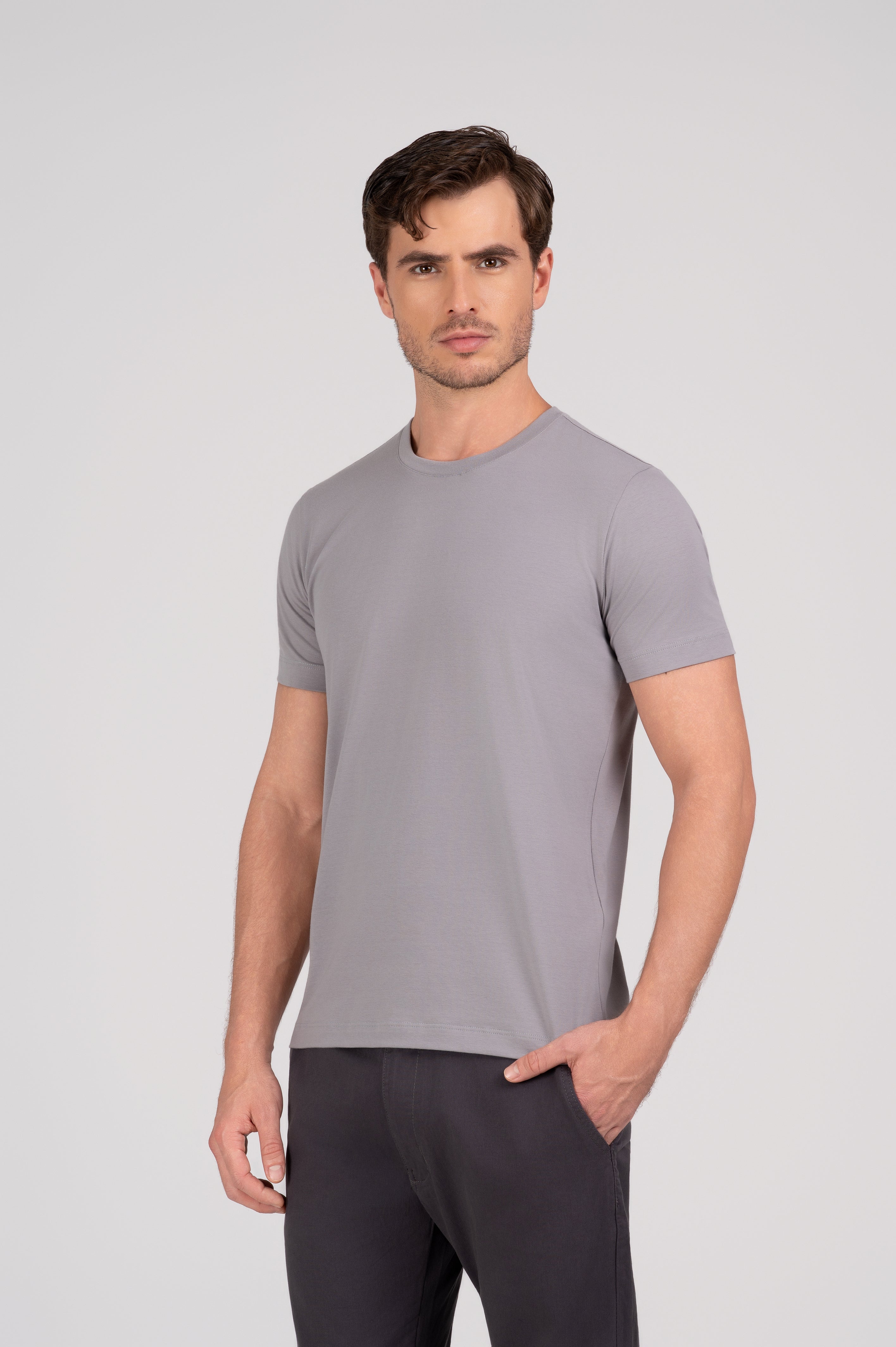 (KIT10) Camiseta Algodão Egípcio Gola C