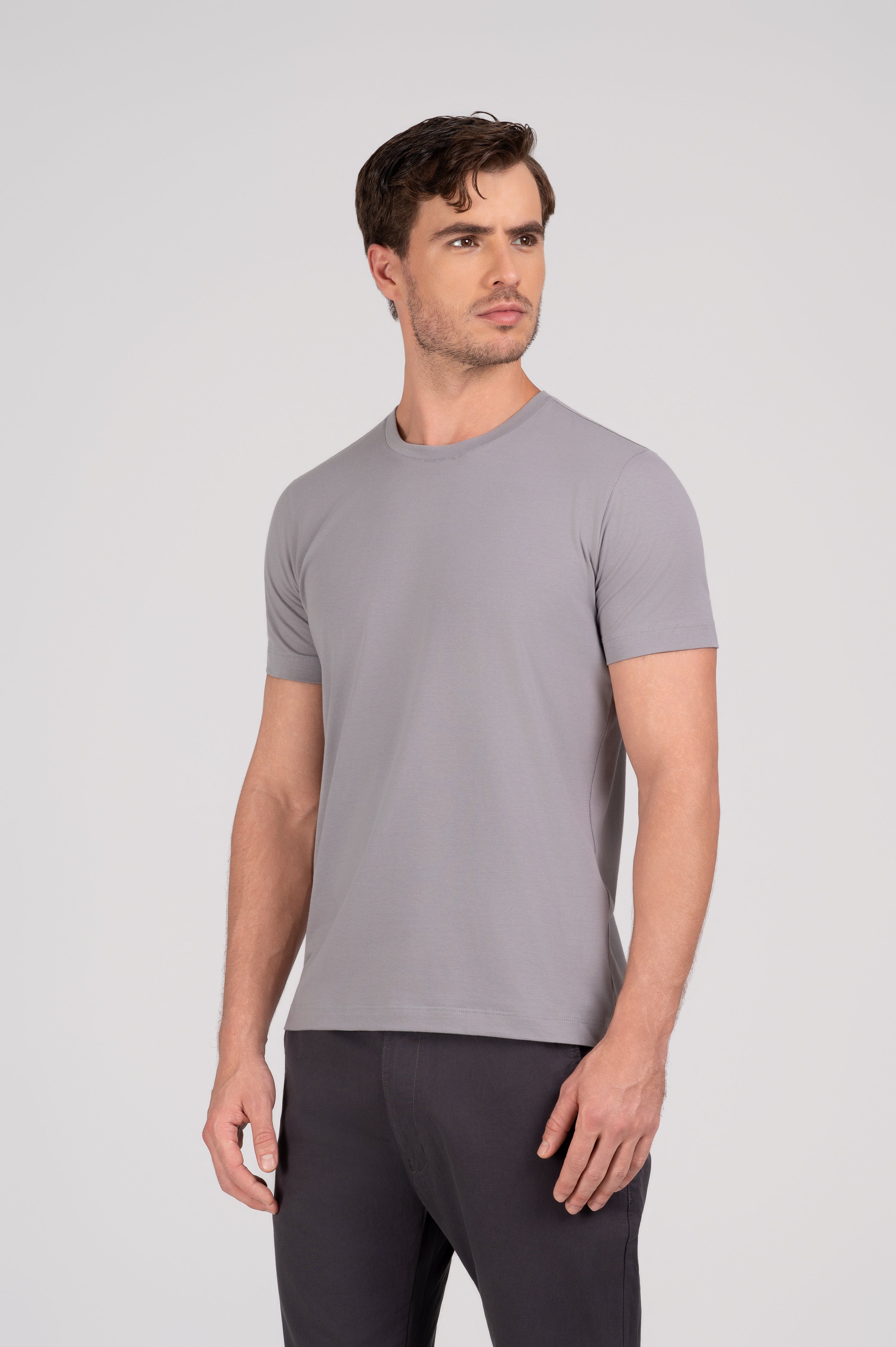 (KIT10) Camiseta Algodão Egípcio Gola C