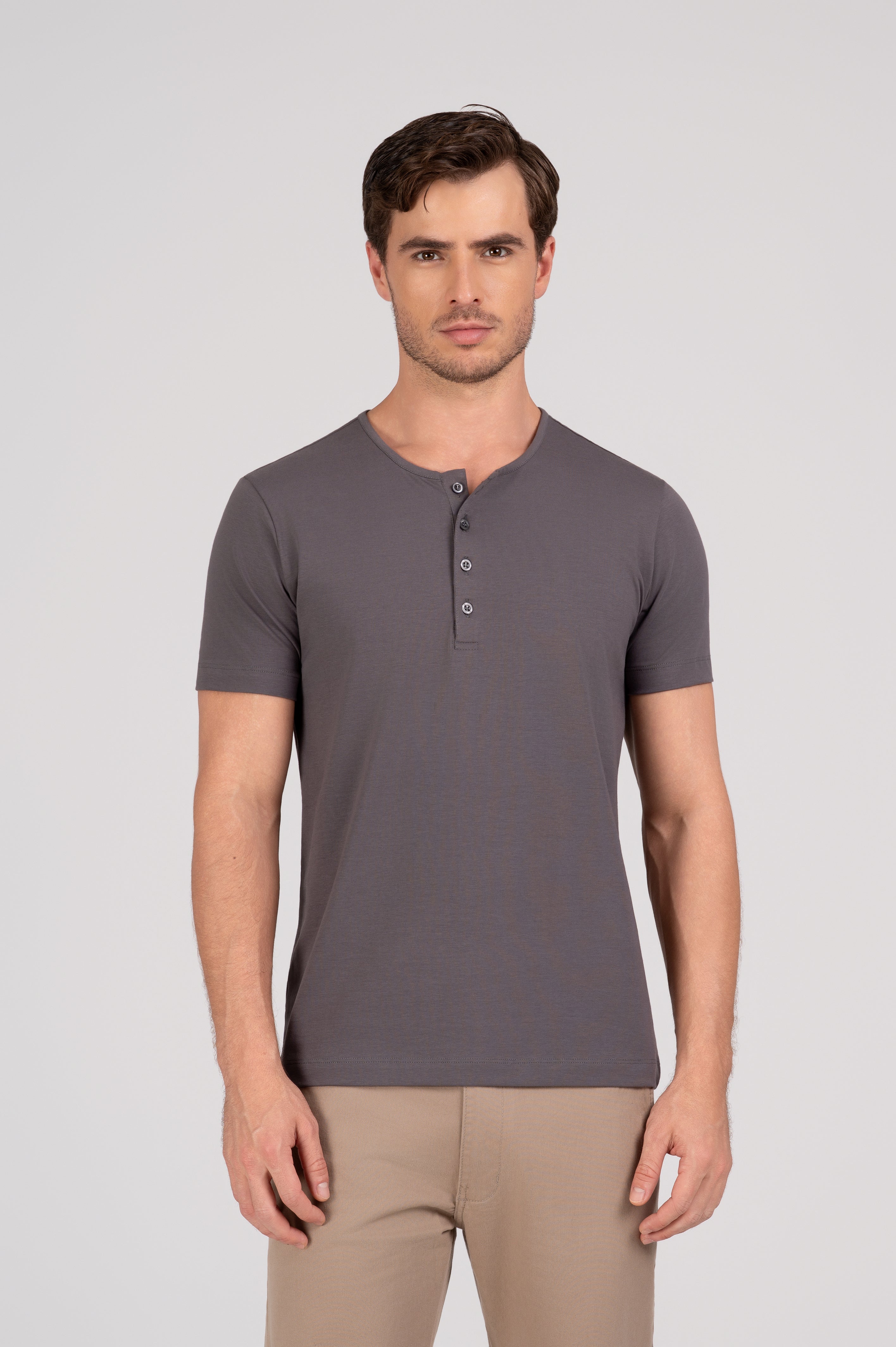 (KIT3) Henley Algodão Pima
