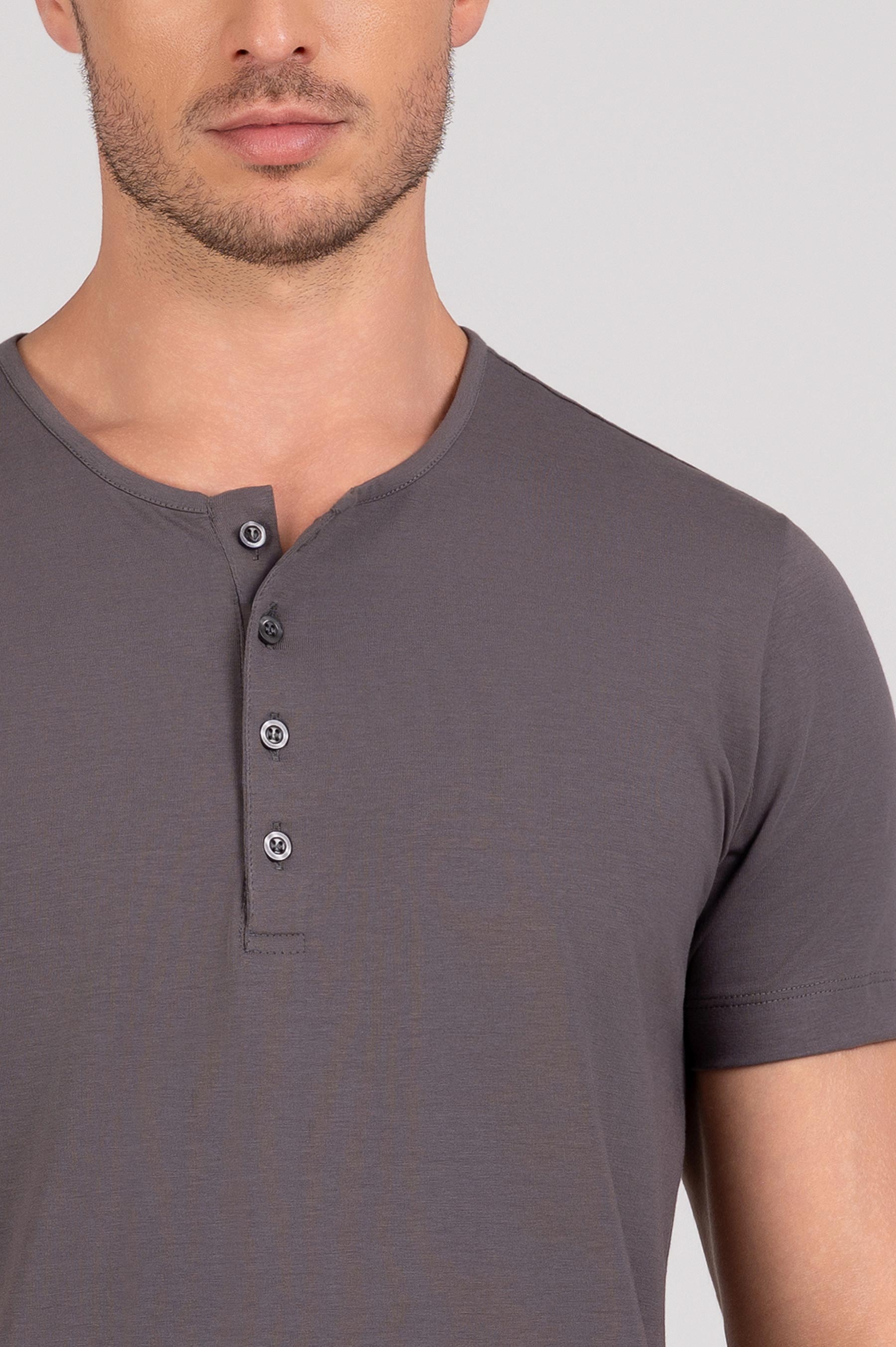 (KIT3) Henley Algodão Pima