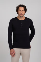 Kit 3 HENLEY Algodão Egípcio - Manga Longa - Personalize