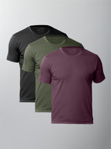 Kit 3 Camisetas Algodão Pima Gola C - Personalize