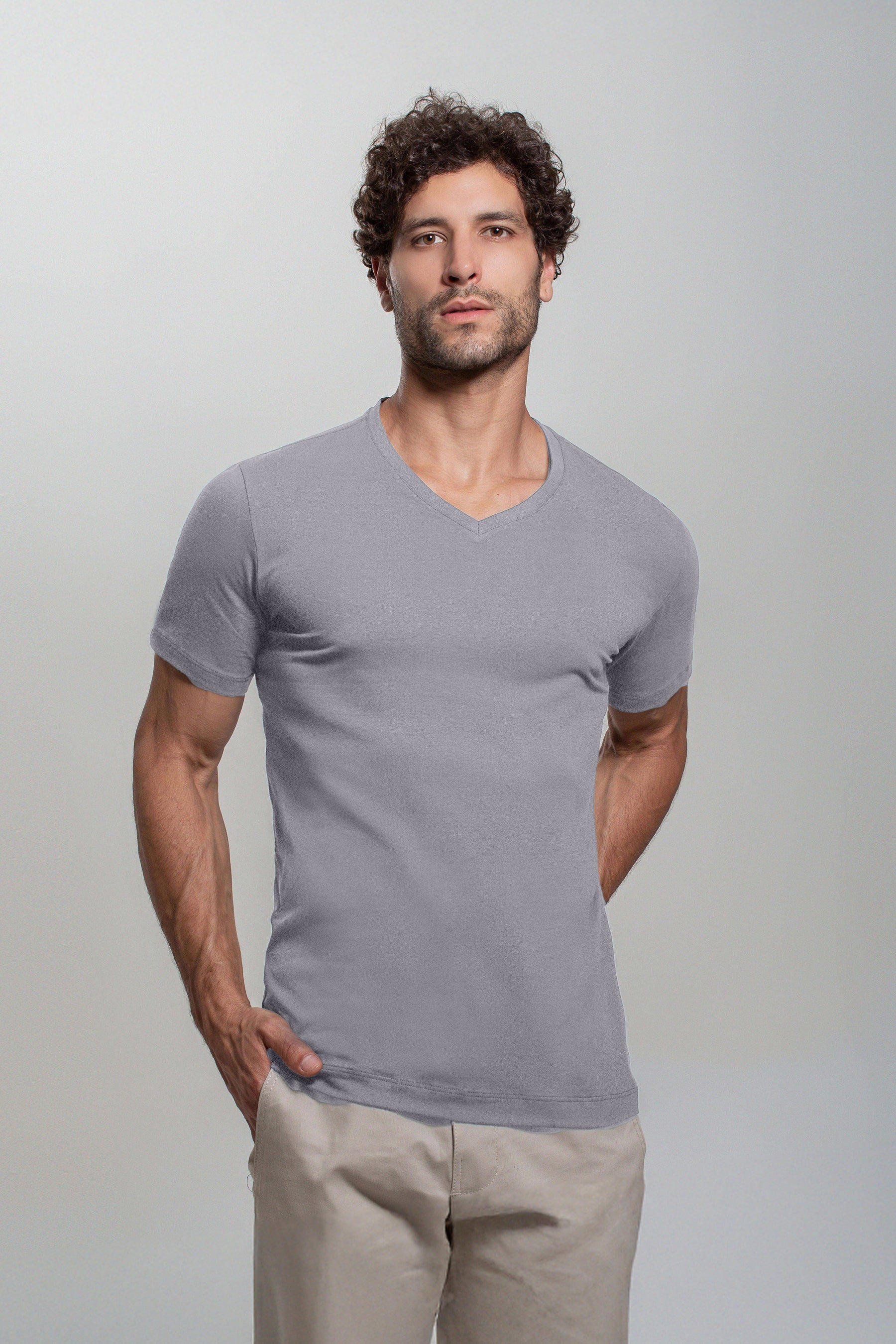 Camiseta Algodão Egípcio Gola V