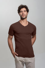 (KIT10) Camiseta Algodão Egípcio Gola V