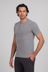 (KIT10) Henley Algodão Egípcio
