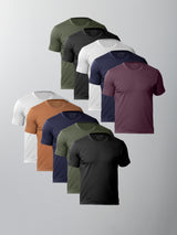 Kit 10 Camisetas Algodão Pima Gola C - Personalize