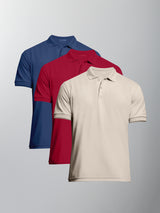 Kit 3 Camisas Polo Algodão Egípcio - Personalize