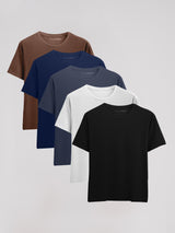 Kit Work 5 Camisetas Algodão Egípcio