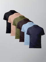 Kit 6 Camisetas Gola Alta Suedine Egípcio - Personalize