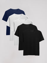 Kit Work 5 Camisetas Algodão Egípcio